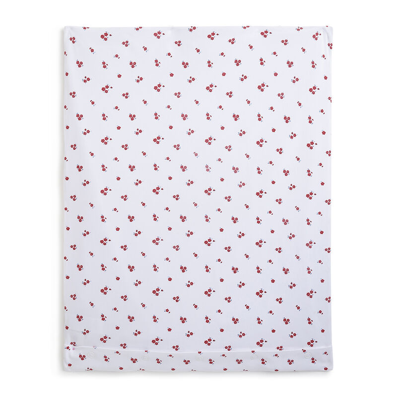 Girls White Knitted Pram Blanket With A Removable Cover image number 1